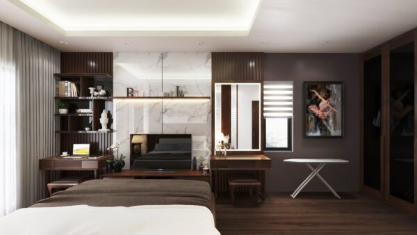 Thiết kế nội thất phòng ngủ Anh Minh olala - Hình ảnh 4